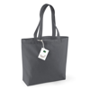 Organic Cotton Shopper in graphite-grey