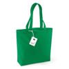 Organic Cotton Shopper in kelly-green