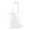 Organic Cotton Shopper in white