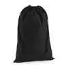 Premium Cotton Stuff Bag in black