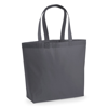 Premium Cotton Maxi Tote in graphite-grey