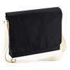 Fairtrade Cotton Canvas Messenger in black