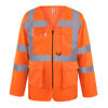 Hi-Vis Executive Long Sleeve Waistcoat (Hvj800) in -orange