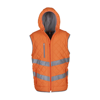 Hi-Vis Kensington Hooded Gilet (Hv007) in orange