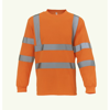 Hi-Vis Long Sleeve T-Shirt (Hvj420) in orange