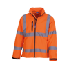 Hi-Vis Softshell Jacket (Hvk09) in orange