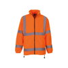 Hi-Vis Heavyweight Fleece Jacket (Hvk08) in orange