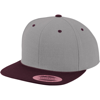 The Classic Snapback 2-Tone  (6089Mt) in heather-maroon