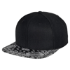 Fashion Print Snapback (6089Designer) in black-bandanablack