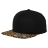 Fashion Print Snapback (6089Designer) in black-leopard