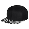 Fashion Print Snapback (6089Designer) in black-zebra