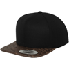 Leather Snapback (6089Lh) in black-ostrich