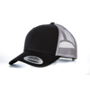 Retro Trucker Cap (6606) in black-lightgrey