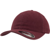 Flexfit Garment Washed Cotton Dad Hat (6997) in maroon