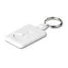 Keyring Abs Euro Coin in white