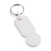 ABS Trolley Coin Keyring V2 in white
