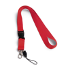 Polyester Lanyard in red