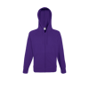Lightweight Zip Hooded Sweatshirt in purple
