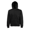 Zip Hooded Sweatshirt in black