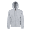 Zip Hooded Sweatshirt in heather-grey