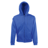 Zip Hooded Sweatshirt in royal-blue
