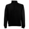 Zip Neck Sweatshirt in black