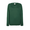 Lady Fit Lightweight Raglan Sweatshirt in bottle-green