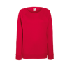 Lady Fit Lightweight Raglan Sweatshirt in red