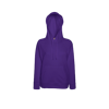 Lady Fit Lightweight Hooded Sweatshirt in purple