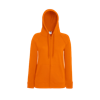 Lady Fit Lightweight Zip Hooded Sweatshirt in orange