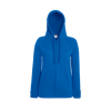 Lady Fit Lightweight Zip Hooded Sweatshirt in royal-blue