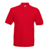 Pocket Pique Polo Shirt in red
