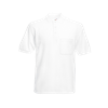 Pocket Pique Polo Shirt in white
