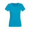 Lady Fit Performance T-Shirt in azure