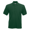 Poly Cotton Heavy Pique Polo Shirt in bottle-green
