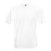 Poly Cotton Heavy Pique Polo Shirt in white