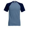 Contrast Baseball T-Shirt in steel-blue-with-deep-navy
