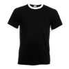 Contrast Ringer T-Shirt in black-with-white
