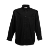 Long Sleeve Oxford Shirt in black