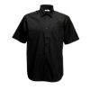 Short Sleeve Poplin Shirt in black