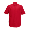 Short Sleeve Poplin Shirt in red