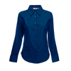 Lady Fit Long Sleeve Oxford Shirt in navy