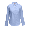 Lady Fit Long Sleeve Oxford Shirt in oxford-blue