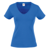 Lady Fit Value V Neck T-Shirt in royal-blue