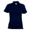Lady Fit Pique Polo Shirt in deep-navy