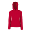 Lady Fit Hooded Sweat in red