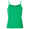 Lady Fit Rib Strap Vest in kelly-green