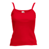 Lady Fit Rib Strap Vest in red