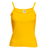 Lady Fit Rib Strap Vest in sunflower