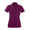 Lady Fit Poly Cotton Pique Polo Shirt in burgundy